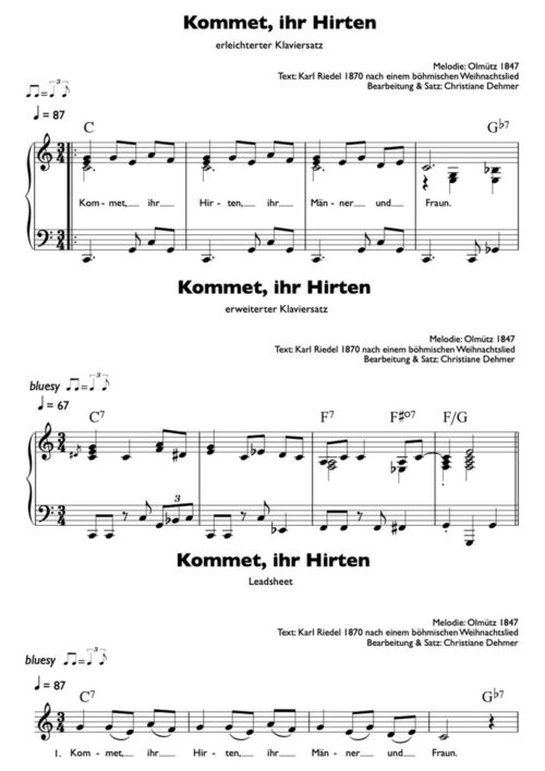 Kommet ihr Hirten - Noten als PDF