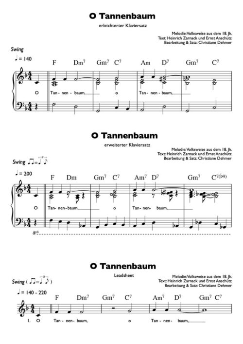 O Tannenbaum - Noten als PDF