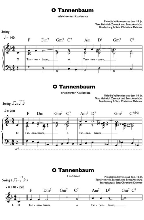 O Tannenbaum - Noten als PDF