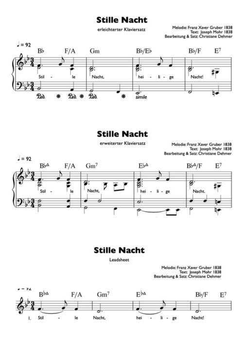 Stille Nacht - Noten als PDF